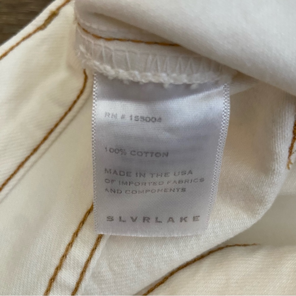 SLVRLAKE Dakota Ivory Destructed Jeans Size 30 - Picture 11 of 14